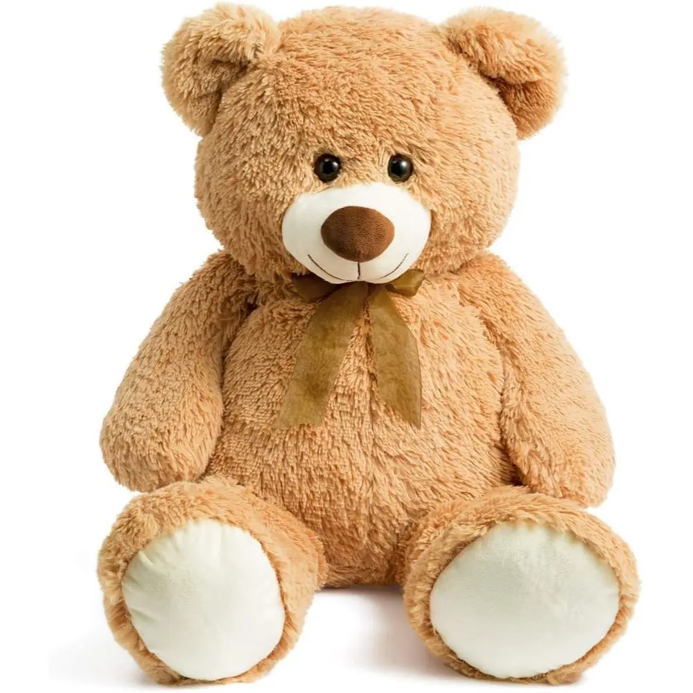 90cm Giant Teddy Bear Stuffed Animal Soft Toy Large Teddy Bear Love Gift Child Dolls Plush Teddy Bears, Tan