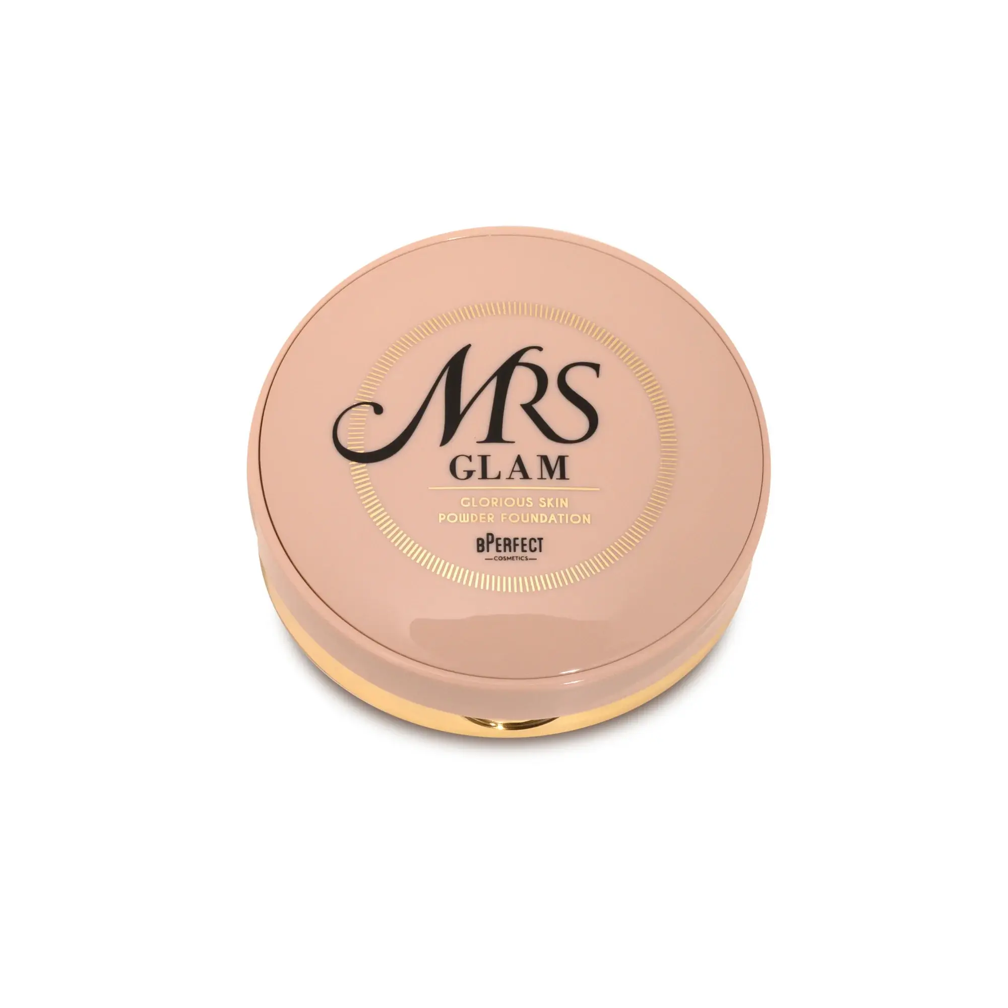 Mrs Glam Glorious Skin Powder Foundation Concealer Makeup Cosmetic - Perfect for a Flawless Look, powder foundation Matte Compact Coverage Mirror Olive Radiant Setting Smooth blusher veil