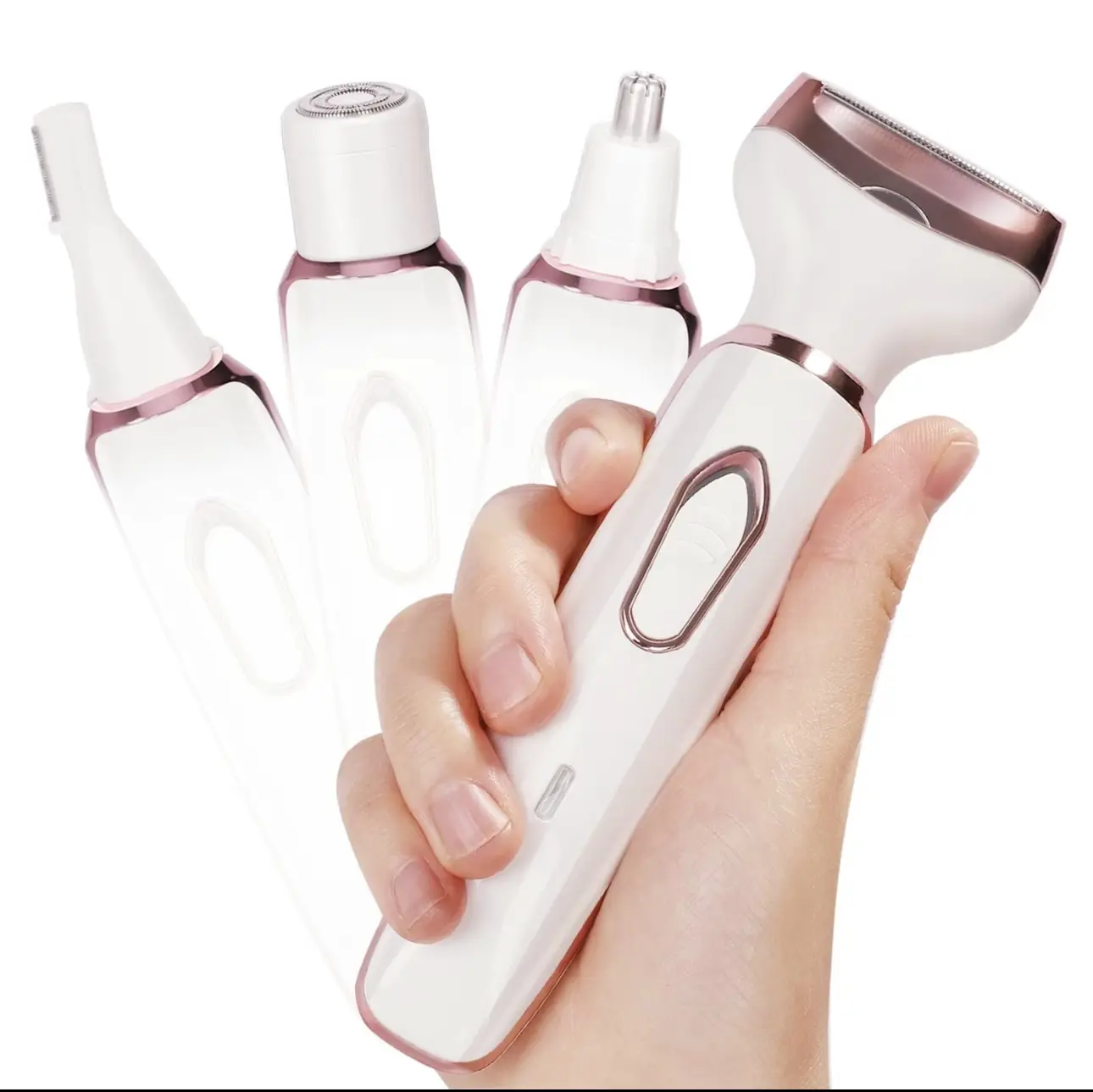 4 In 1 Electric Rechargeable Hair Removal Device, 1 Set Nose Eyebrow Face Razor For Gift, Wet & Dry Private Area Trimmer For Winter Gift, Electric Hair Removal Device For Women, Halloween, Christmas, Gadgets flawless  eyebrow
