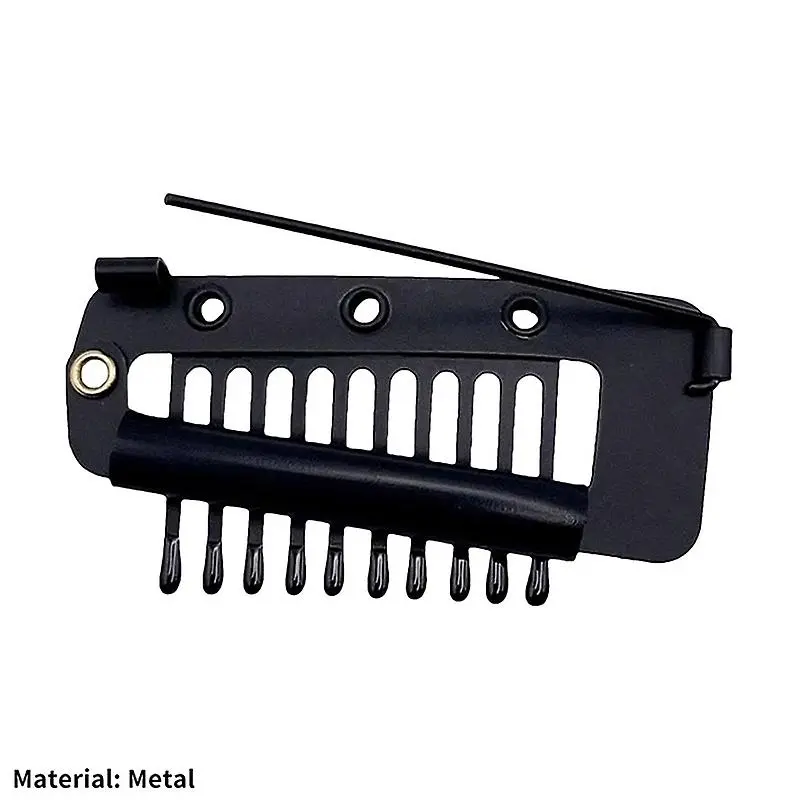 6 Pcs Chunni Clips Set with Safety Pin, Black/Brown/Golden/Multi-color 5