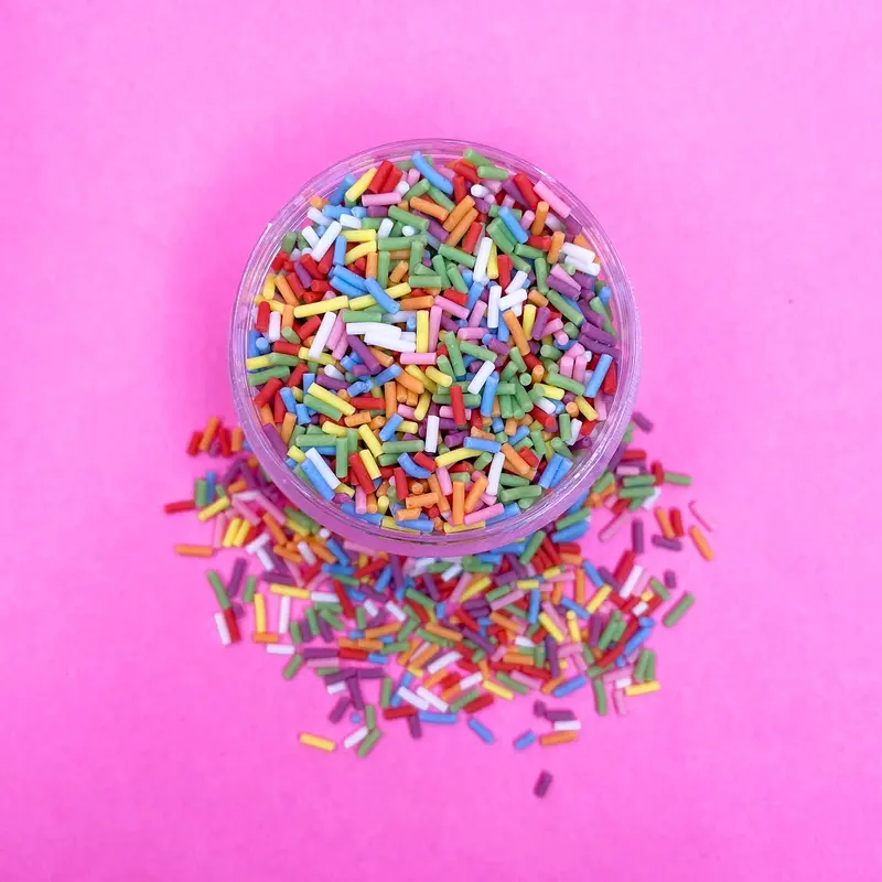 DWS Mixed Sugar Strands Sprinkles - 1kg of Bright Cake Sprinkles Toppers Decorations, Bakestable, Funfetti, Vegan 1kg 2