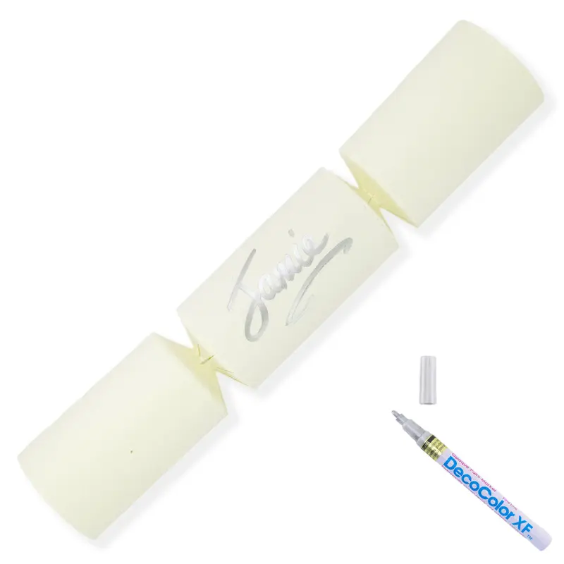 Ivory | 12 Personalise Your Own Crackers | Make & Fill Your Own | With Pen 7