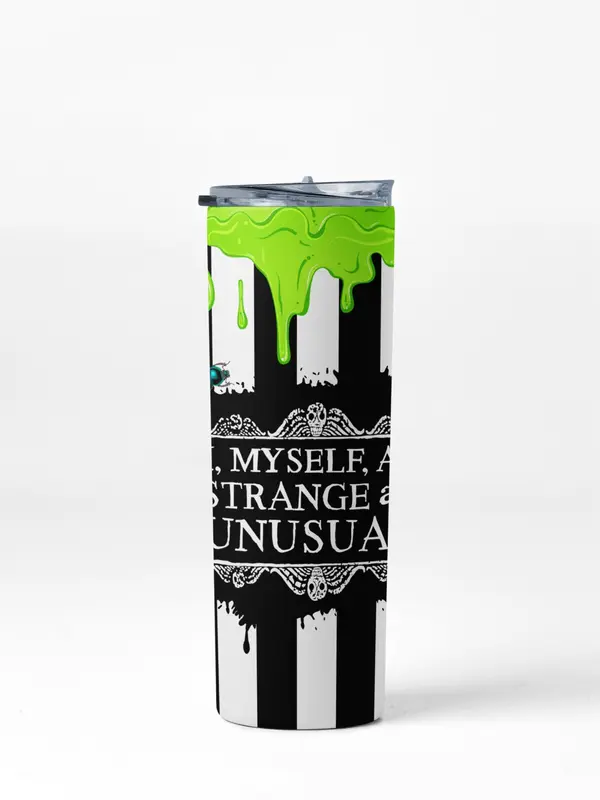 I Myself, am Strange And Unusual, 20oz Tumbler Cup, Insulated Tumbler, Beetle J Quote, 20oz Tumbler, Be Different Design, 20oz Skinny Tumbler, Cup, Bottle, Drinkware, Cup, Insulated Tumbler. 2
