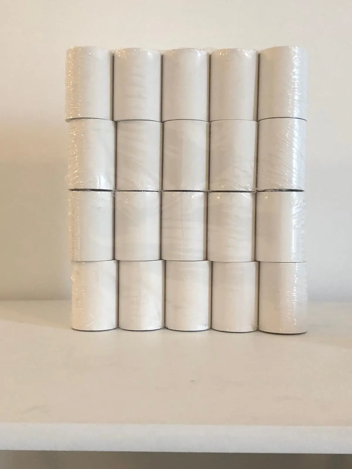 SAYBIO Thermal Paper Till Roll Card Machine Paper 20 Rolls - 57X40 mm, BPA-Free, for Credit Card & Cash Register Receipt Printing