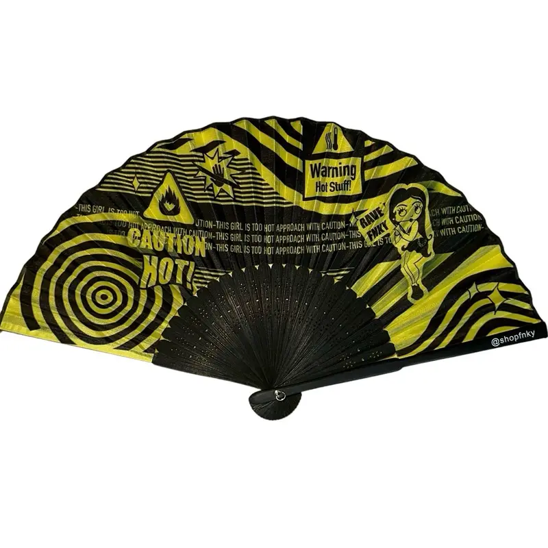 Hot Stuff FNKY Fan - Funky Folding Festival/Rave Hand Fan 0