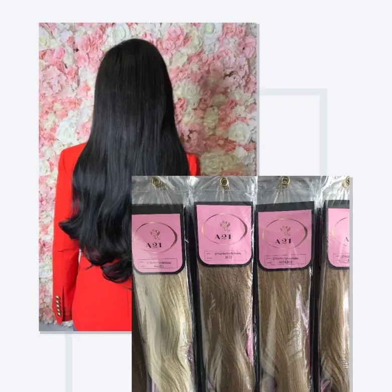 Hair extensions,  wavy, 18 inches clip in hair extensions.