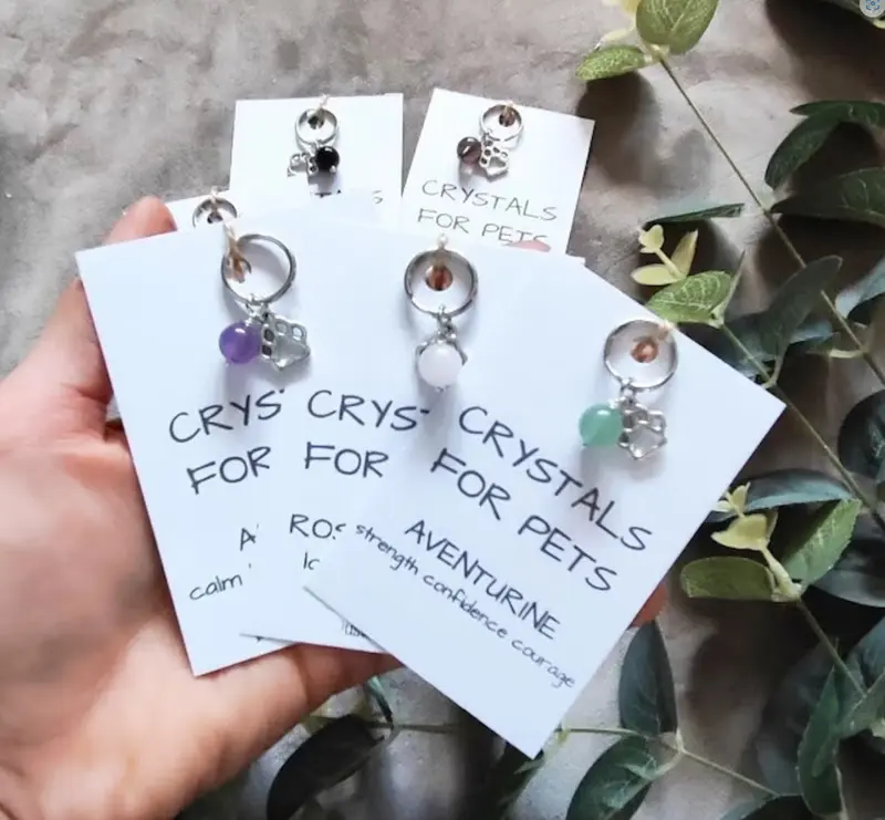 Pet Collar Charm Crystals for pets Dog Collar Accessories Collar Add on crystals for pet Dog Gift Natural Crystal Pet Collar Charms Pet Gift for Dog Cute pets gifts crystals for dog cat collar charm gift for cat 1