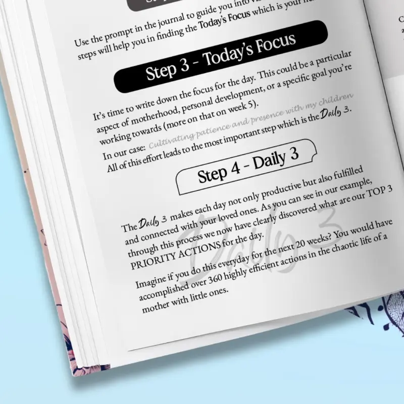 Daily 3: The Productivity Journal For New Mums|Gratitude|Visualisation|Daily Goals|Journal with Prompts&Motivational Quotes|Memory Keepsake|Postpartum Recovery & Wellbeing 4