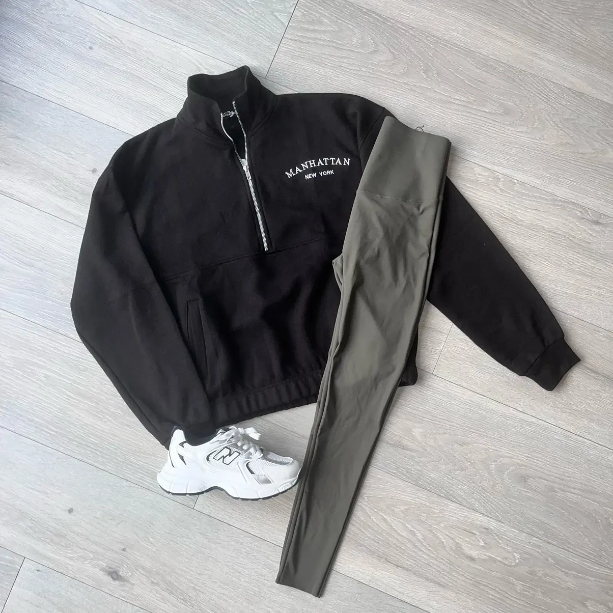 Manhattan 1/4 zip stitch detail jumper