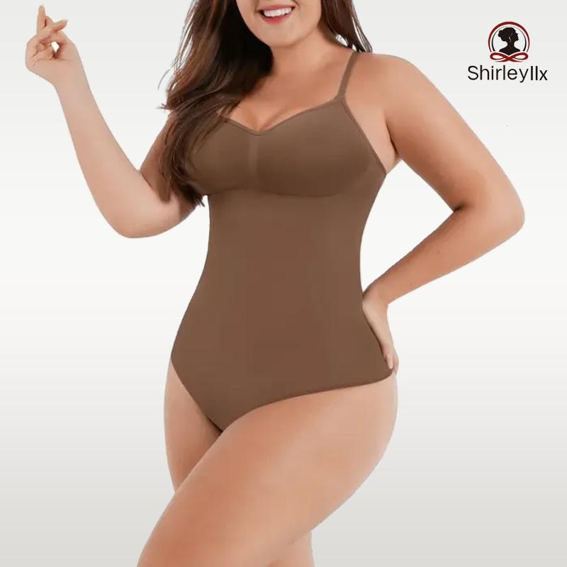 Women's Seamless Covered Bust Thong Bodysuit for Comfort and Shape - Compression, Sexy 2