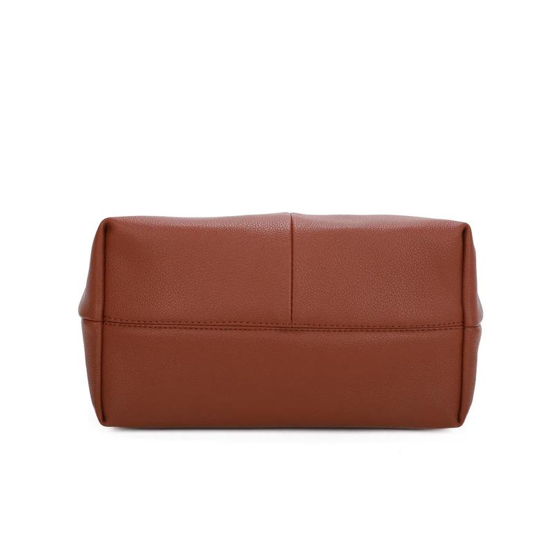 Large Women's Shoulder Bag with Contrast Handle for Work and Travel 4