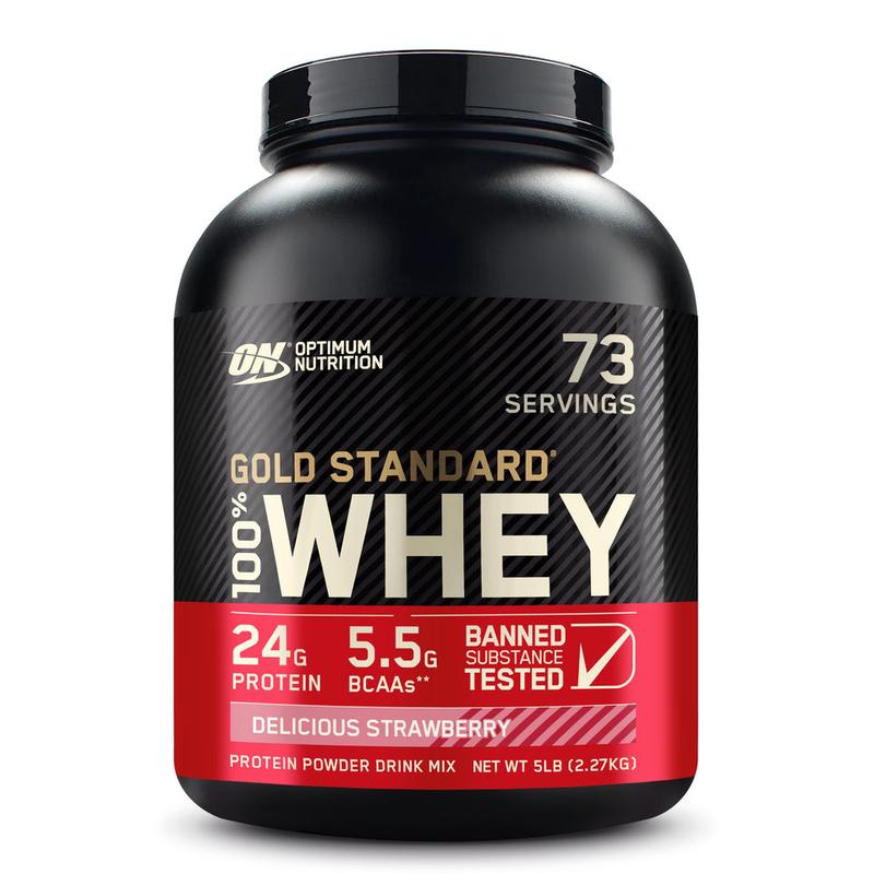 Optimum Nutrition Gold Standard 100% Whey Protein, Muscle Building Powder With Naturally Occurring Glutamine and BCAA Amino Acids, Chocolate Peanut Butter Flavour, 71 Servings, 2.27 kg 6