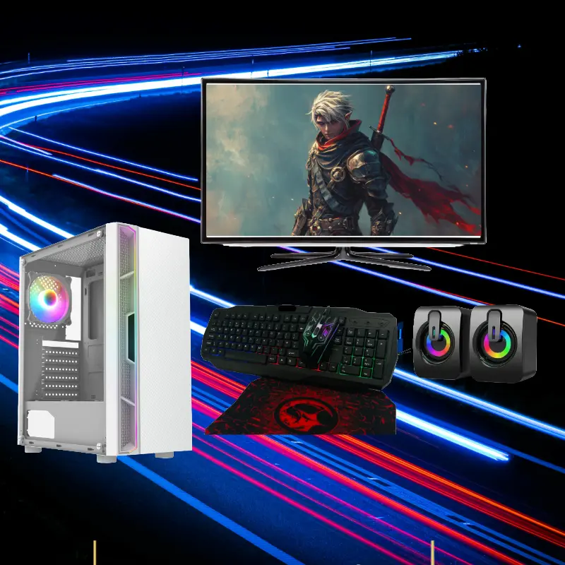 Savitar Desktop PC Savi3 Luna  Core I3  16GB Memory 128GB SSD  1000GB HDD 22Inch Monitor  Bundle and Speakers Free affordable  computer budget set