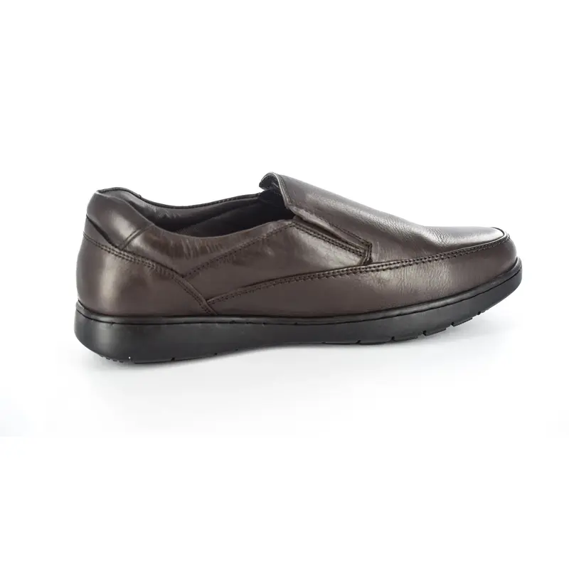 Mens Brown Genuine Leather Casual/Formal Slip On Shoes 3