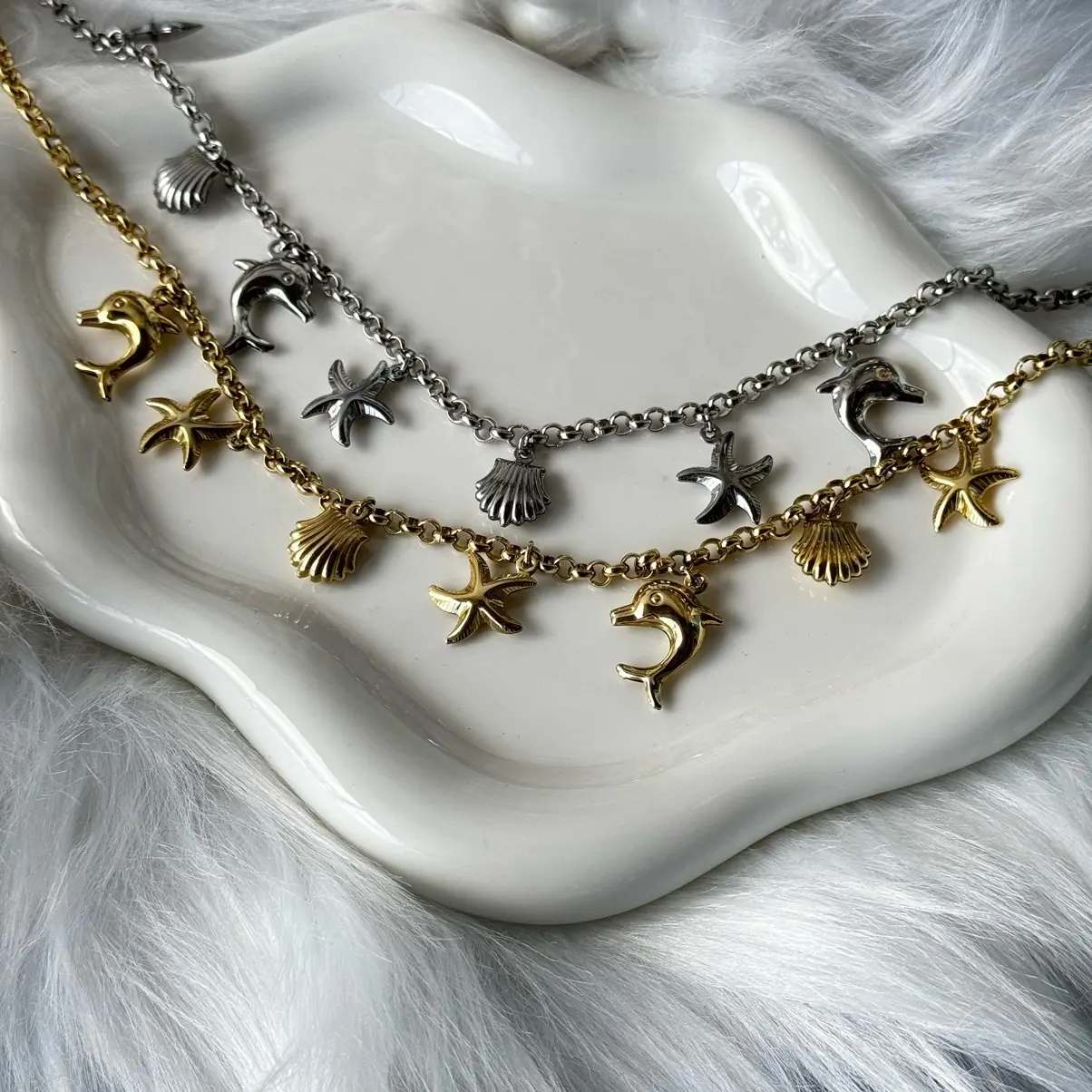 Starfish charm necklace