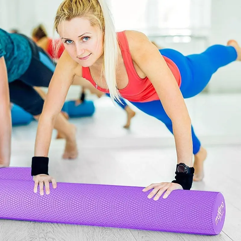 Maximo Fitness Fascia Roller for Spine and Back, Legs, Arms - 90cm Medium Hard Roller for Yoga, Pilates, Regeneration After Sports 3