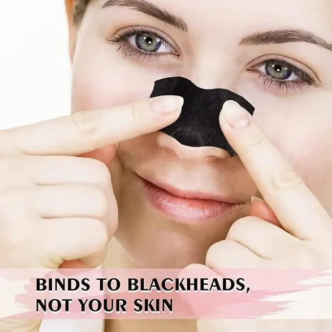 AUSLKA Deep Cleansing Blackhead Remover Strips,70 Count,Nose Strips Blackhead,Charcoal Strips For Blackheads 4