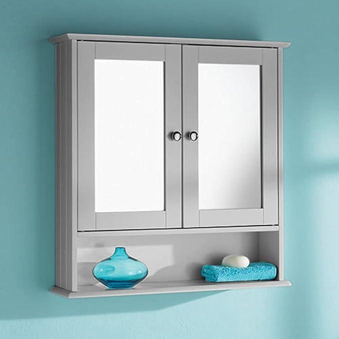 Homme Concept - Wall-Mounted Mirrors Cabinet, Bathroom Storage Unit, Bathroom Mirror With Shelf flat packed. 1