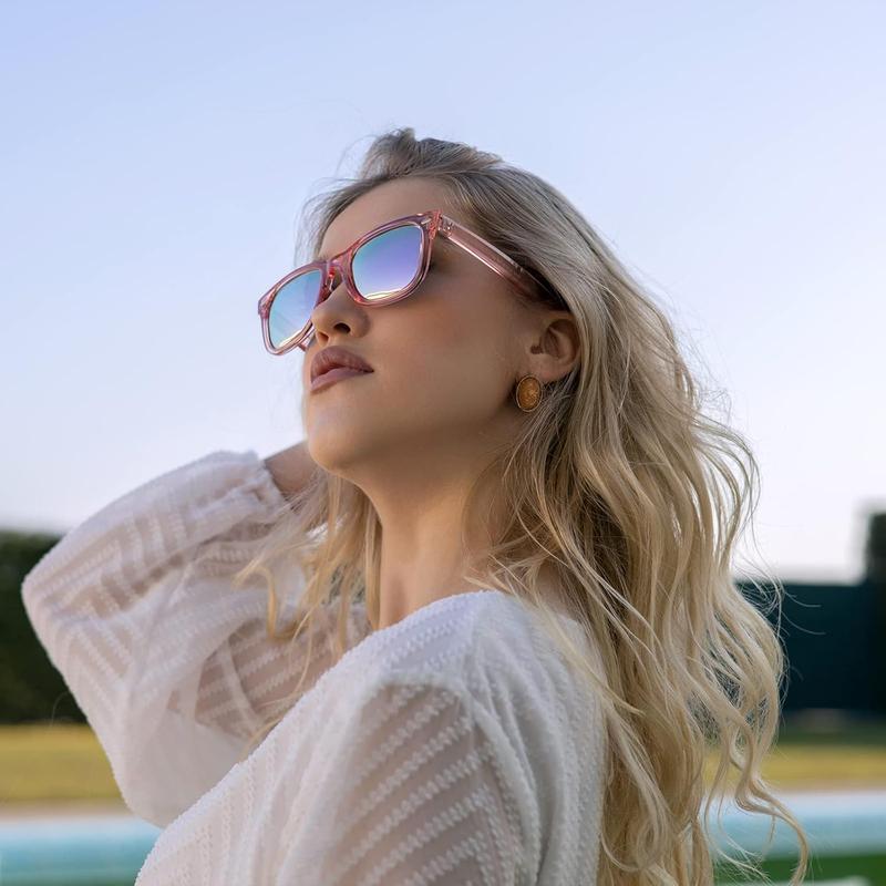 Myiaur Fashion Sunglasses Womens Polarised, Mirror Ladies Sunglasses Anti Glare 100% UV Protection Gift for Festivals 1