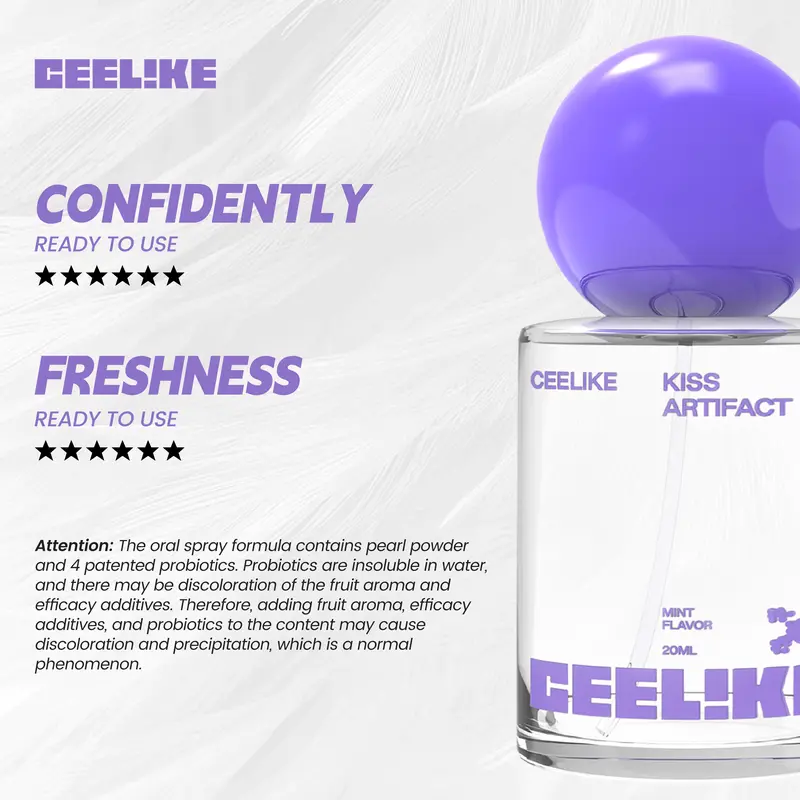 CEELIKE 20ml Probiotic Oral Spray, Long-Lasting Freshness & Oral Care 6