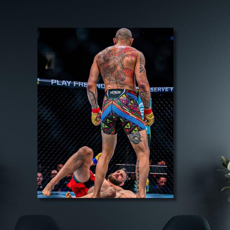 UFC 303 Alex Pereira KO. Prochazka Poster Wall Art Framed Canvas Wall Art | High Quality | 4K Picture | All Sizes Available | Ready to Hang 0