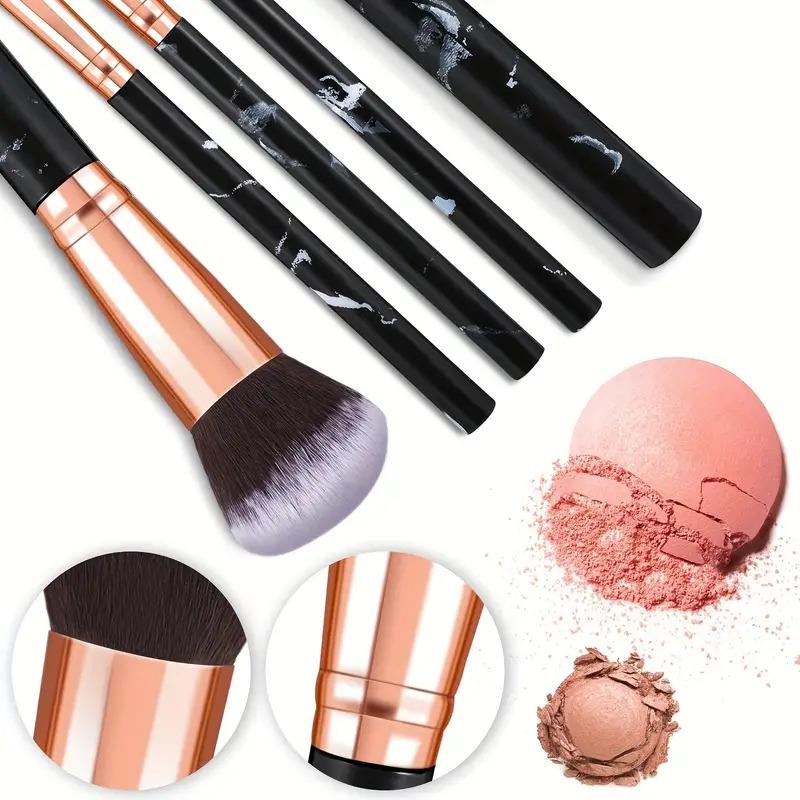 10Pcs Makeup Brushes Tool for Cosmetic Powder, Eye Shadow, Foundation, and Blush Blending brush tool brash 5