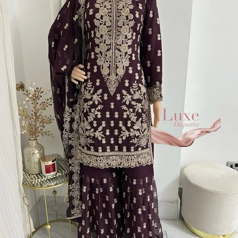 New Chiffon gharara suit 003
