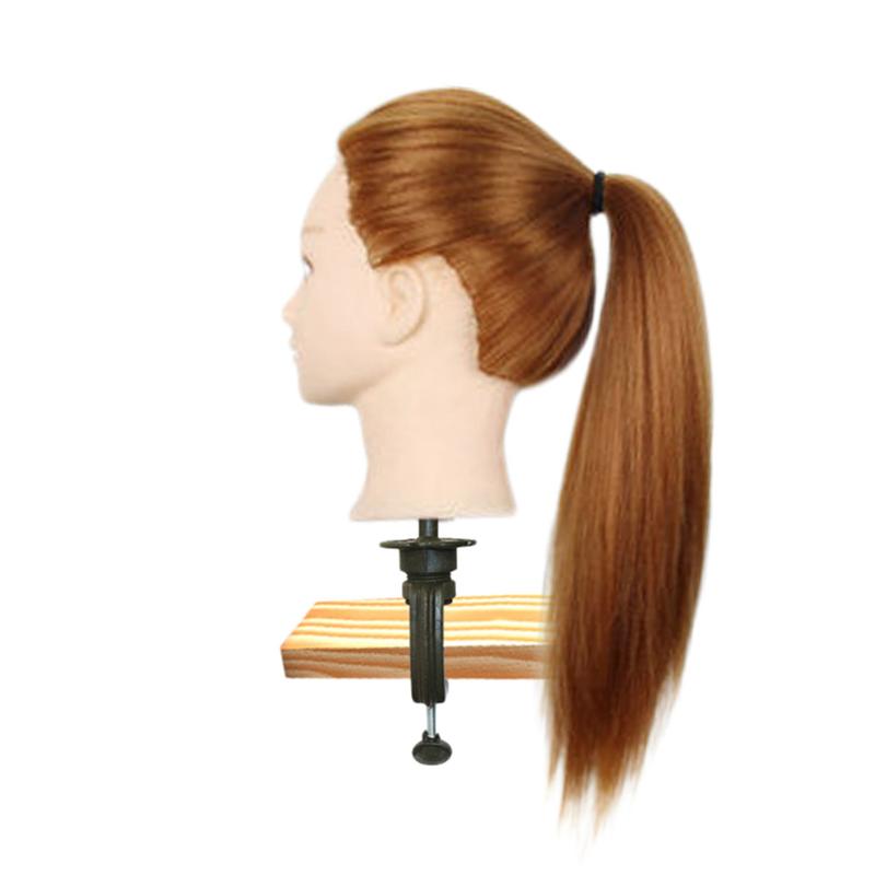 Product Introduction of Long Hair Training Head Model Hairdressing Clamp Stand Dummy Practice Mannequin 18