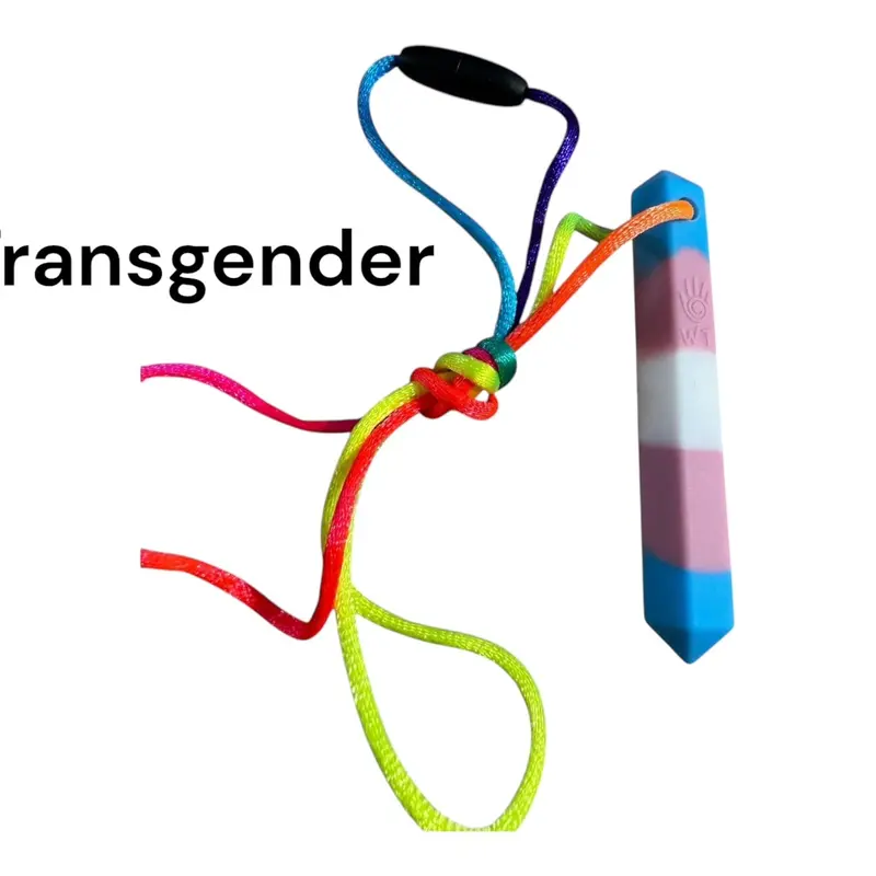 LGBTQ+ Silicone Chew Necklace for Support and Statement Making 2