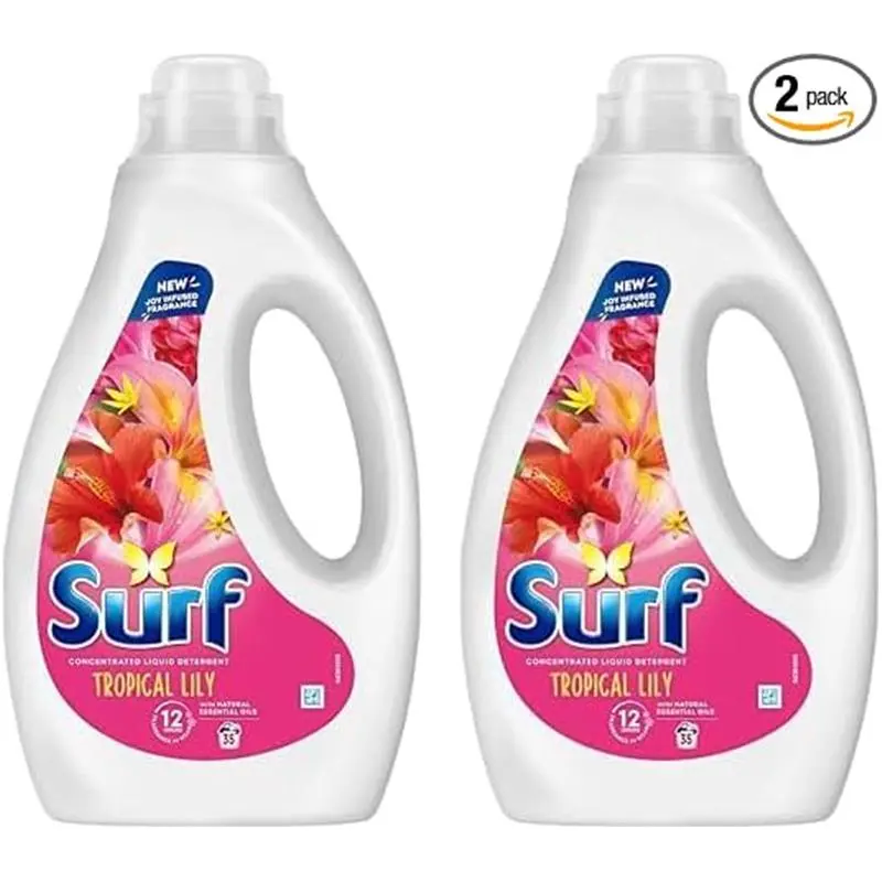 35 washes 2 Pack Surf Tropical Lily Laundry Washing Liquid Detergent