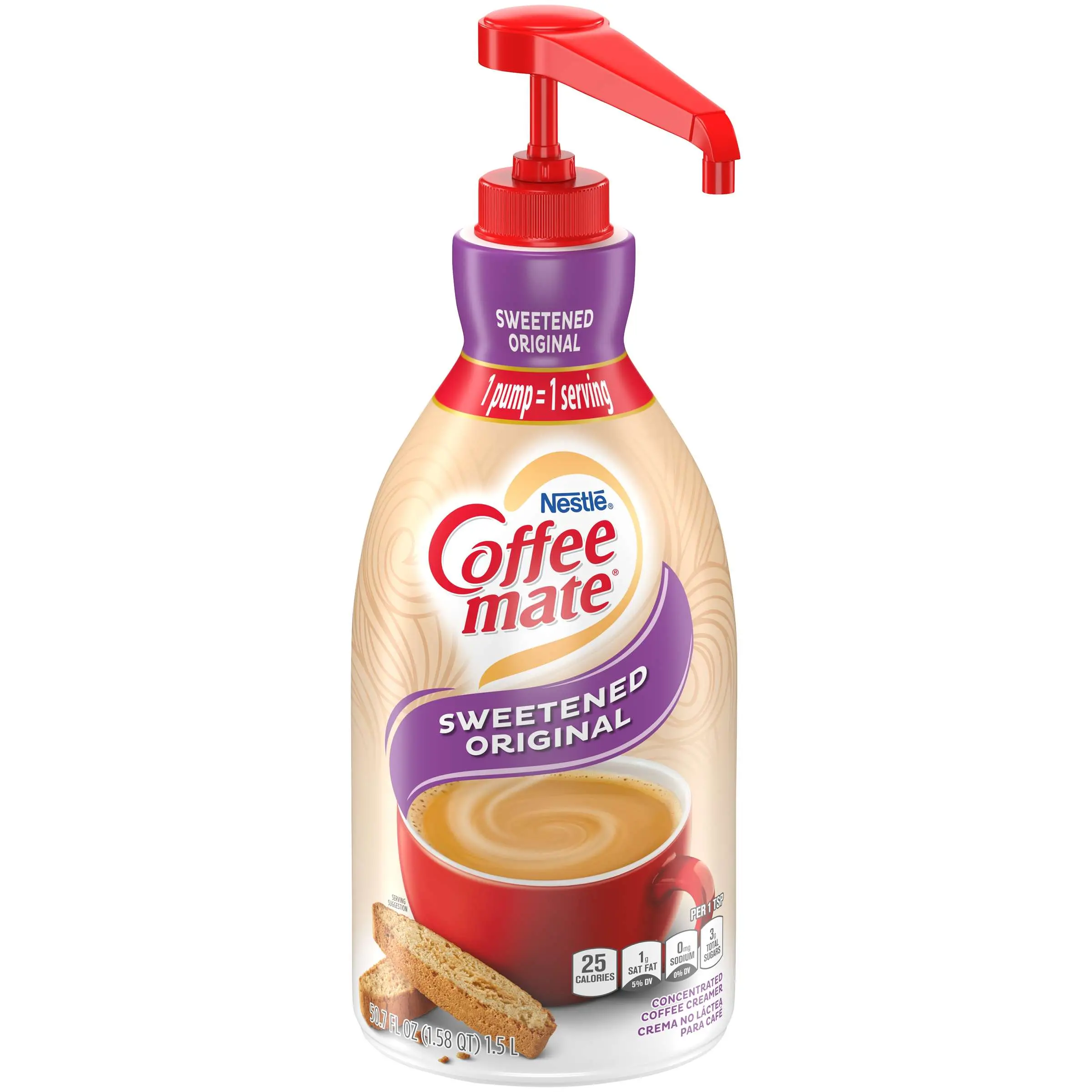 Coffee Mate Sweetened Original Pump Creamer 50.7oz (1.5L)