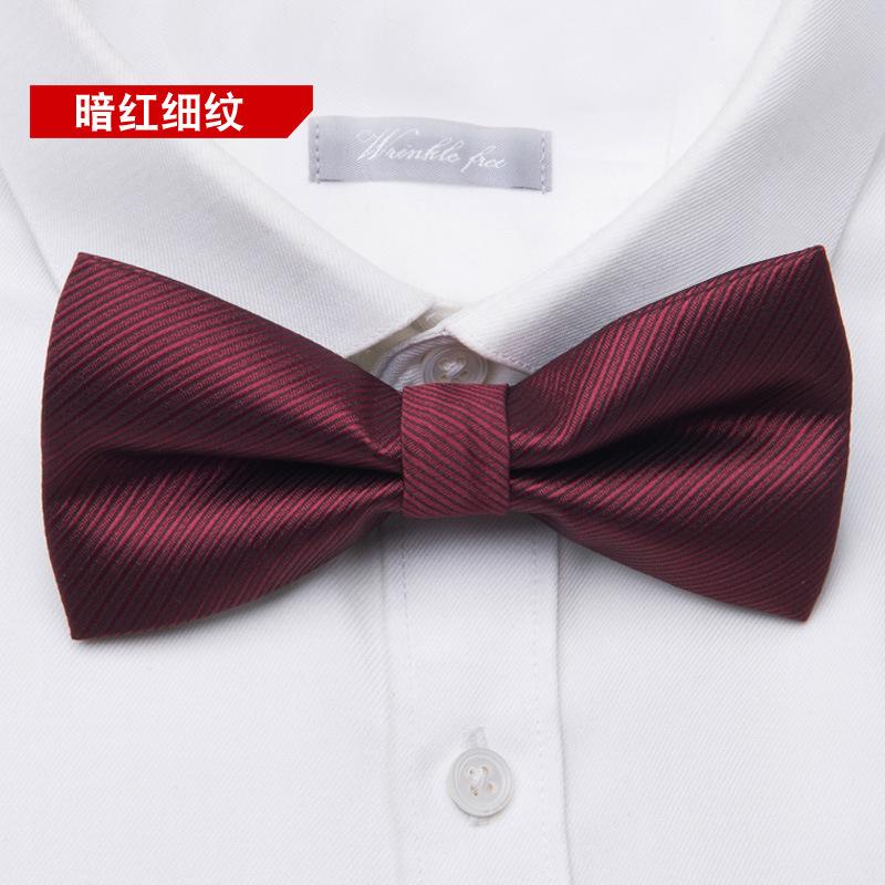 Bow Tie, Children's Wine Red, Black Formal Shirt, Men's British and Korean Version Bow Tie, Party Accessories 2