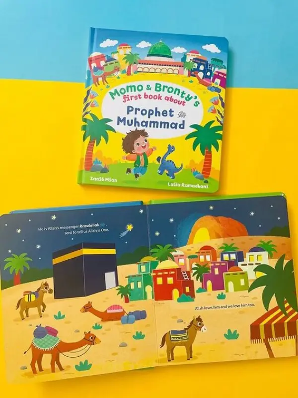 Momo & Bronty's First Book About Prophet Muhammad ﷺ (Board Book) 2