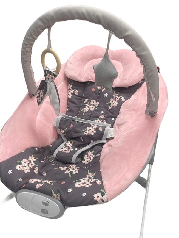(148) LADIDA Baby Bouncer with Soothing Music and Vibration, Adorable Plum Blossom Design, Suitable for Newborns baby  bouncer baby  rocker baby  essentials crib babysleep  aid baby  cot 6