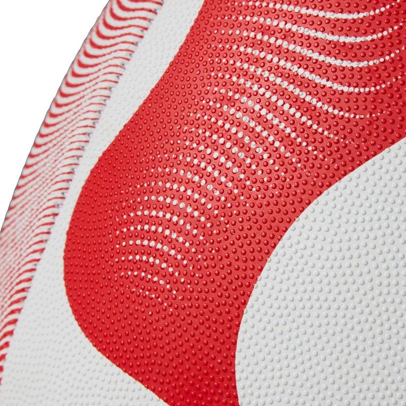 Thrillseeker Play Rugby Ball, White/Red, 5 6