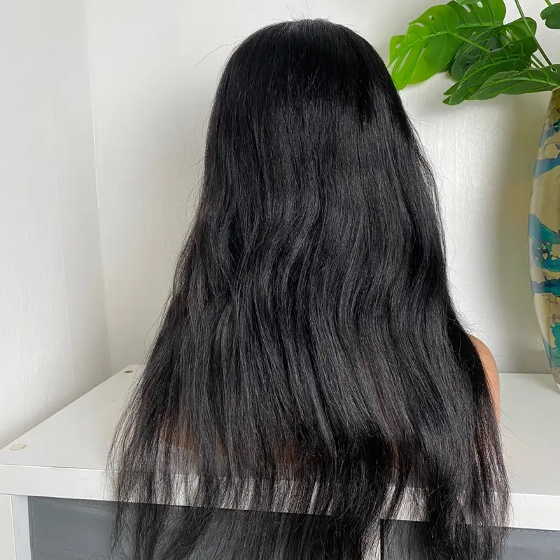 20” Straight human hair wig 4