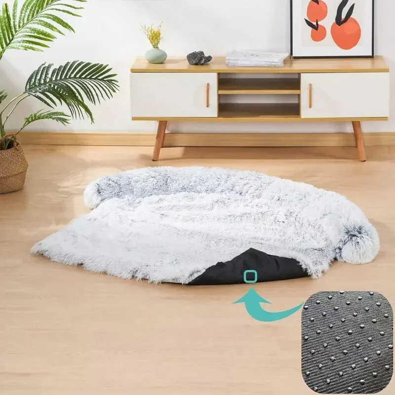 Dog Pet Calming Bed Sofa Warm Nest Washable Furniture Protector Mat Car Blanket 3