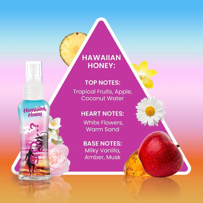 Escapes Womens Gift Set, with Ibiza Dream, Bali Breeze, Mykonos Nights & Hawaiian Honey, Fragrance Spray Set (4 x 50ml) 4