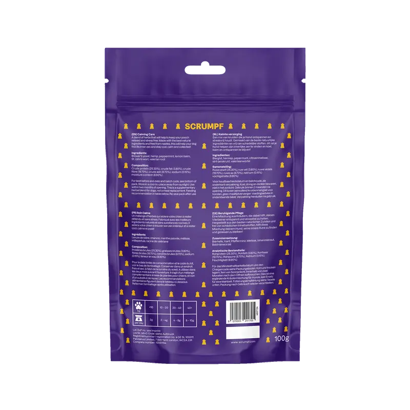 Scrumpf Calming Herbal Supplement for dogs 1