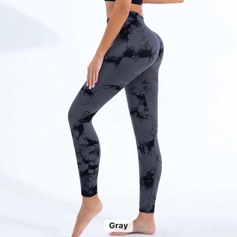 Women's Tie Dye Print High Waist Sports Leggings, Sporty Comfy Breathable Skinny Pants, Ladies Sportswear for All  Seasons 3