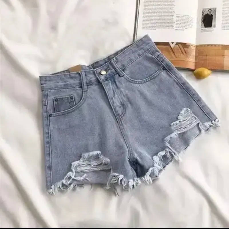 Womenswear High Waist Denim Ripped Women Short Shorts Fit 1