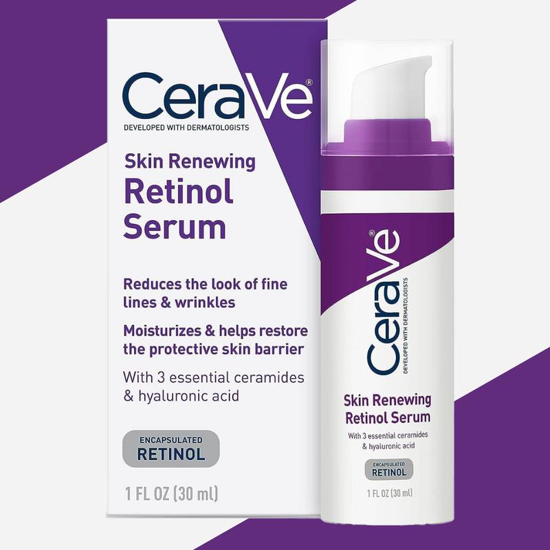 CeraVe Anti Aging Retinol Serum | Cream Serum for Smoothing Fine Lines and Skin Brightening Skincare | With Retinol, Hyaluronic Acid, Niacinamide, and Ceramides | 1 Ounce 6