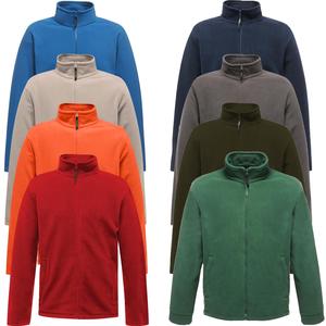 Mens Plain Anti Pill Fleece Jacket Full Zip Up Pocket Work Outdoor Warm Polar Menswear Thermal