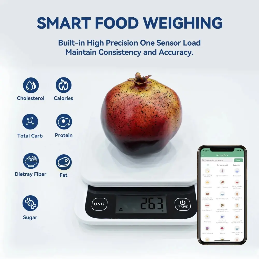 Smart Food Calories Scale with Nutrition Calculator APP