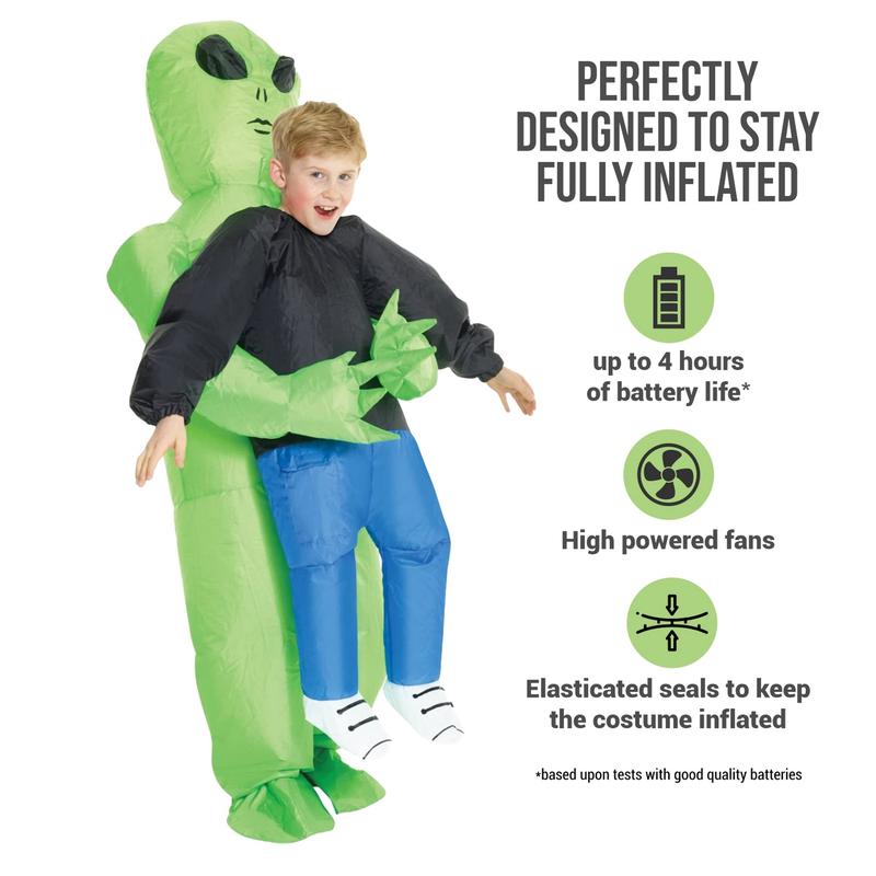 Morph Alien Costume for Kids, Inflatable Alien Costume, Abducted by Aliens Costume, Alien Blow Up Costume 3