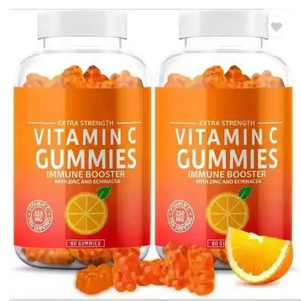 Organic Vitamins C   Gummies with Zinc for Immune Support Booster Supplement for Adults and Kids - Healthcare - Dietary Fitness Edible Naturals Acid