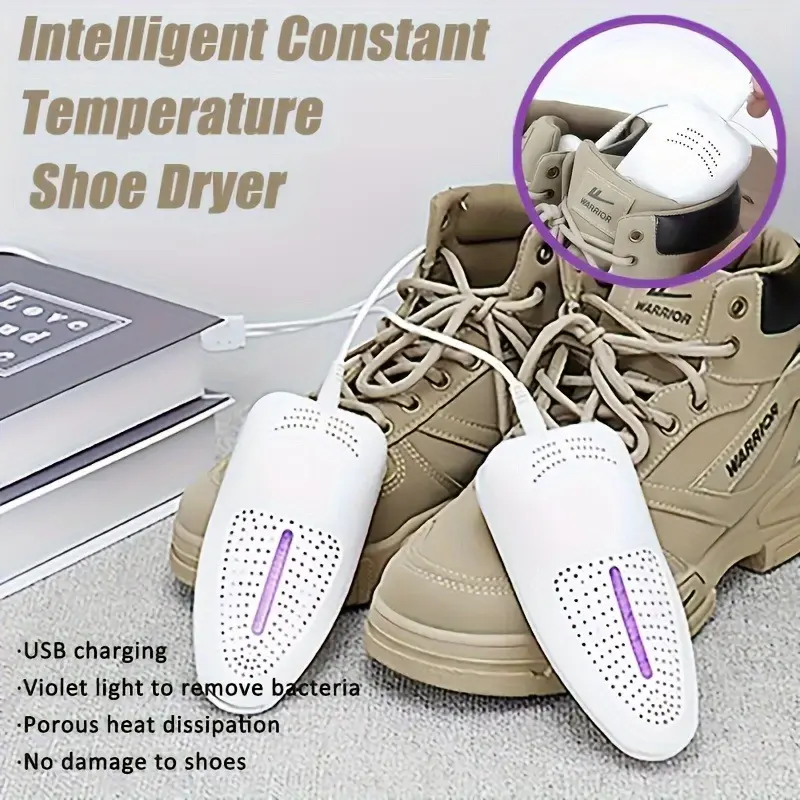 Shoe Dryer Dryer Smart Timing Purple Light Sterilization Deodorant Shoe Drying Socks Shoe Baker Dryer For Home 2