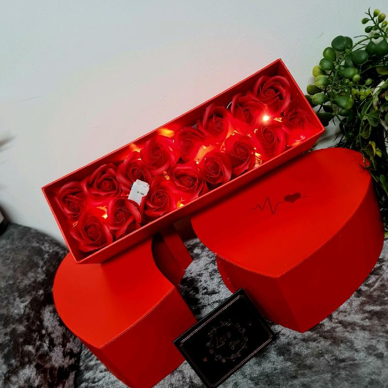 Beautiful LED Slide Love Heart Box Gift 4
