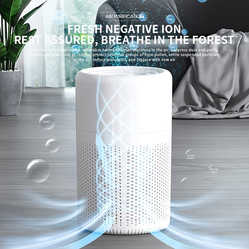 HEPA Air Purifier for Home with Scented Sponge, Deodorizing for Office Living Room Bedrooms, for Smokers, Odor, Dust, Pollen, Pet Dander, Car Air Fresheners for Bedroom Office Halloween Christmas Independence Day Gift 0