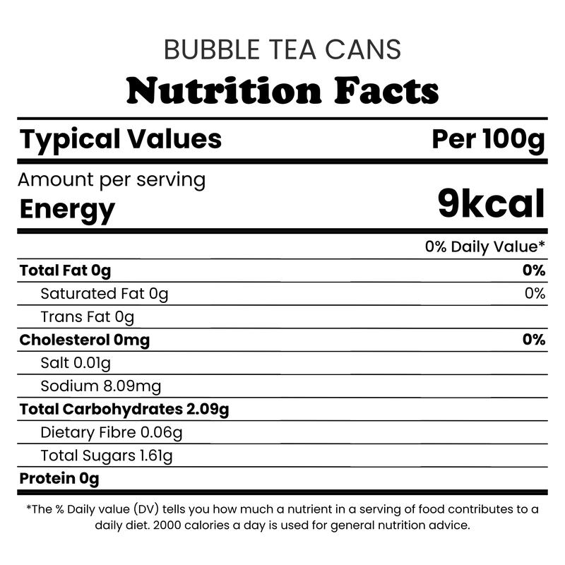 Red Reviver Bubble Tea Cans 350ml  - 4 Pack 7